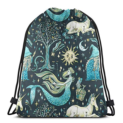 Yuanmeiju Good Old Fairy Tale Drawstring Backpack Bag Lightweight Gym Travel Yoga Casual Snackpack Shoulder Bag for Hiking Swimming Beach