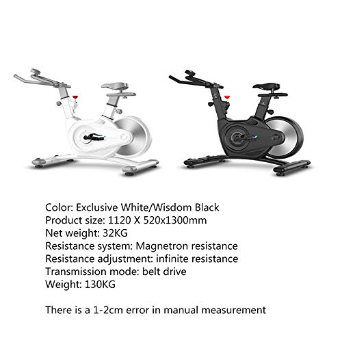 YUANP Bicicletas Estaticas Pequeñas,bicis Indoor Elípticas De Fitness Spinning Bicicleta Spinning Profesional Baratas Mejor Bicicleta Estatica Bici Estática Indoor,White