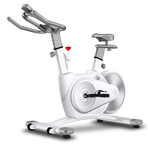 YUANP Bicicletas Estaticas Pequeñas,bicis Indoor Elípticas De Fitness Spinning Bicicleta Spinning Profesional Baratas Mejor Bicicleta Estatica Bici Estática Indoor,White