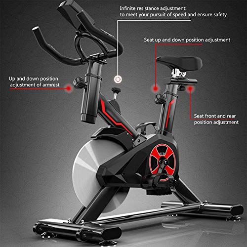 YUANP Bicicletas Estaticas Pequeñas,bicis Indoor Elípticas De Fitness Spinning Bicicleta Spinning Profesional Baratas Mejor Bicicleta Estatica Bici Estática Indoor,Red