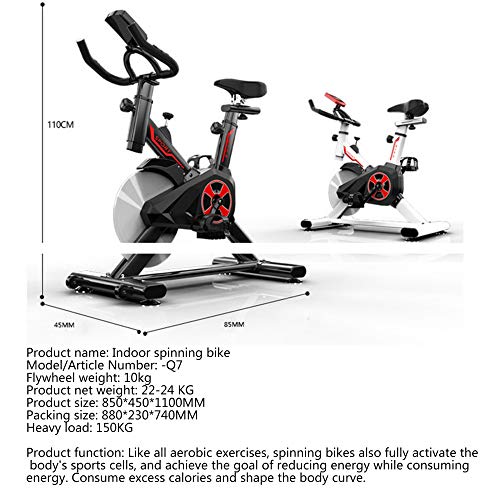 YUANP Bicicletas Estaticas Pequeñas,bicis Indoor Elípticas De Fitness Spinning Bicicleta Spinning Profesional Baratas Mejor Bicicleta Estatica Bici Estática Indoor,Red