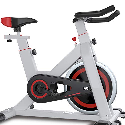 YUANP Bicicletas Estaticas Pequeñas,bicis Indoor Elípticas De Fitness Spinning Bicicleta Spinning Profesional Baratas Mejor Bicicleta Estatica Bici Estática Indoor,White