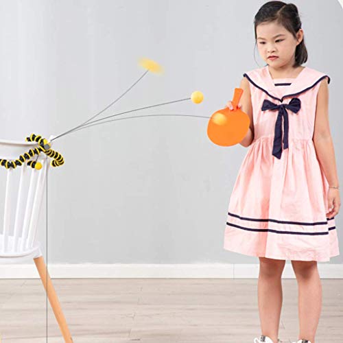 Yuany Entrenador de Tenis de Mesa Entrenador de Rebote de Tenis de Mesa Altura Ajustable elástica Soft Shaft Base Variable para niños Adultos Juego en Interiores o Exteriores Yuany Entrenador de Tenis de Mesa Entrenador de Rebote de Tenis de Mesa Altura Ajustable elástica Soft Shaft Base Variable para niños Adultos Juego en Interiores o Exteriores