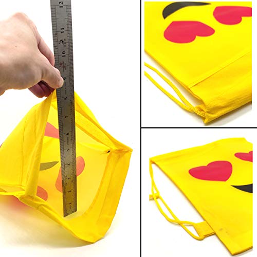 YuChiSX Emoji Bolsas de Cuerdas,10 Piezas Bolsa de Gimnasio Emoji,Emoji Mochilas Petates Infantiles para niños y niñas Cumpleaños Regalos Invitados de Bodas Comuniones YuChiSX Emoji Bolsas de Cuerdas,10 Piezas Bolsa de Gimnasio Emoji,Emoji Mochilas Petates Infantiles para niños y niñas Cumpleaños Regalos Invitados de Bodas Comuniones