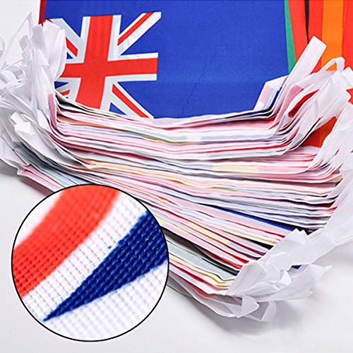 YuChiSX Juego de 100 Banderas de países Diferentes, Banderas internacionales del Mundo, decoración de Fiesta, para decoración de Fiesta de Bar, 25 Metros, Decoración para Gran Apertura,Varios Nación YuChiSX Juego de 100 Banderas de países Diferentes, Banderas internacionales del Mundo, decoración de Fiesta, para decoración de Fiesta de Bar, 25 Metros, Decoración para Gran Apertura,Varios Nación
