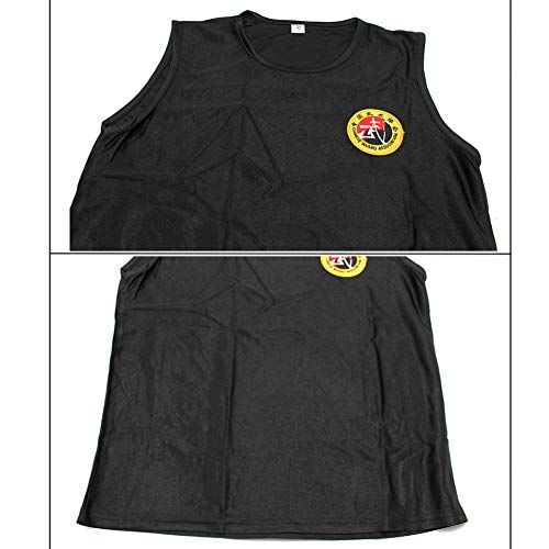 Yudesun Sanda Boxeo Artes Marciales Ropa Niños Adulto Unisex - Judo Rendimiento Muay Thai Karate Kungfu Performance Escenario Estilo Chino Traje Lucha Negro 180cm