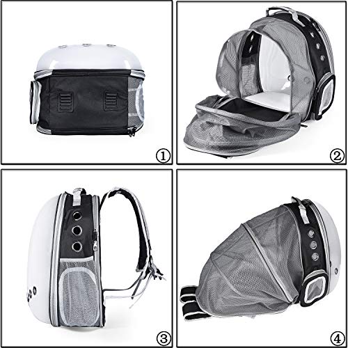 YUDOXN Mochila para Mascota,Mochila Gato y Mochila para Perros. Mochila portátil para Transportar para Gato y Perro pequeño,diseño de cápsula Espacial, para automóvil/Compras/al Aire Libre. YUDOXN Mochila para Mascota,Mochila Gato y Mochila para Perros. Mochila portátil para Transportar para Gato y Perro pequeño,diseño de cápsula Espacial, para automóvil/Compras/al Aire Libre.