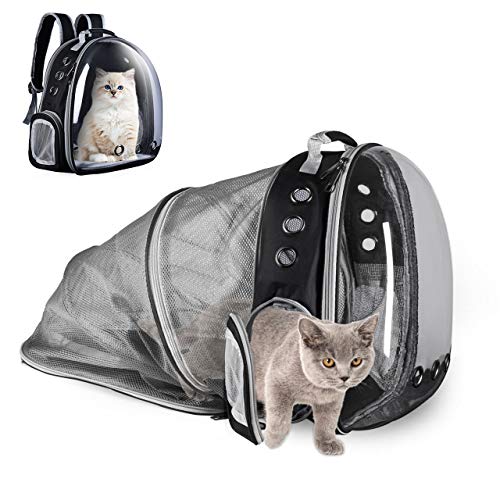 YUDOXN Mochila para Mascota,Mochila Gato y Mochila para Perros. Mochila portátil para Transportar para Gato y Perro pequeño,diseño de cápsula Espacial, para automóvil/Compras/al Aire Libre.