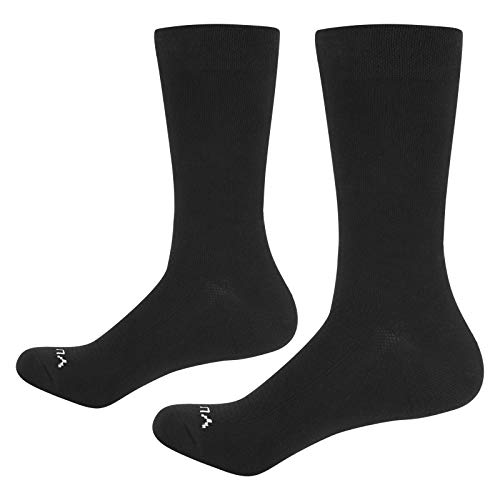 YUEDGE 5 Pares Casuales de Algodón para Hombres Calcetines Transpirables Calcetines de Trabajo (L)