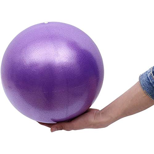 YUEKUN Mini Pelota de Yoga Pilates de PVC a Prueba de explosiones Fitball para Ejercicios de Estabilidad, Entrenamiento, Gimnasio, Antideslizante de 25 cm