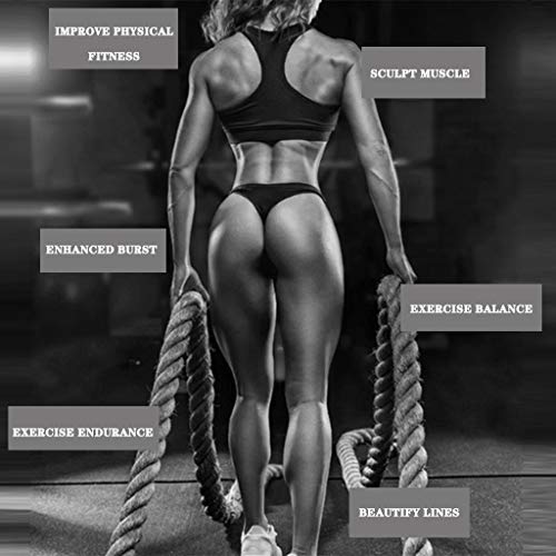 YUESFZ Cuerda de Batalla Fitness Crosstraining Equipo De Entrenamiento para Adelgazar para Mujeres De 25MM, Cuerda para Hacer Ejercicio En Casa para Niños De 12M, Cuerda Deportiva con Fijador YUESFZ Cuerda de Batalla Fitness Crosstraining Equipo De Entrenamiento para Adelgazar para Mujeres De 25MM, Cuerda para Hacer Ejercicio En Casa para Niños De 12M, Cuerda Deportiva con Fijador