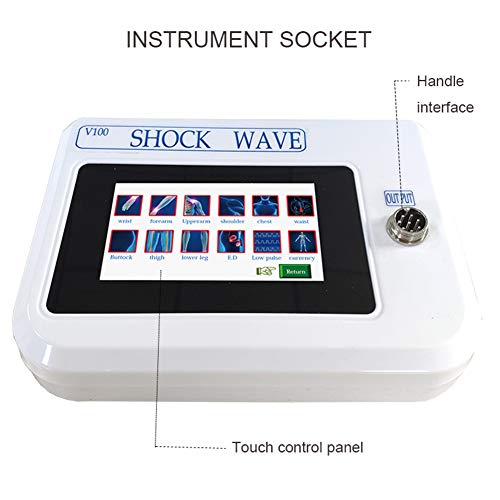 Yueyi Máquina de Terapia de Ondas de Choque, Electromagnética Masajeador Muscular para Aliviar el Dolor Máquina Anticelulítica ED Tratamiento Mejorar la Circulación Sanguínea