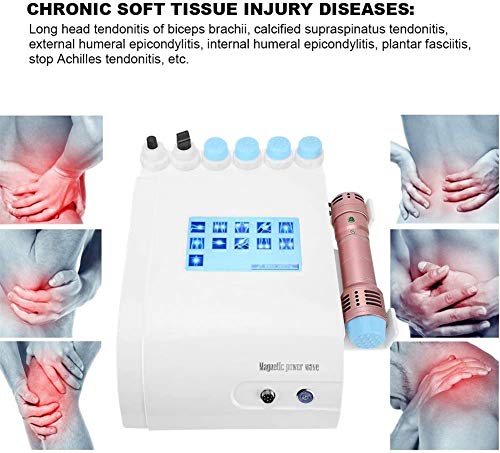 Yueyi Máquina de Terapia de Ondas de Choque portátil, Máquina para masajes corporales Ondas de Choque extracorpóreas para el Tratamiento de la disfunción eréctil ED,Ebony Gold