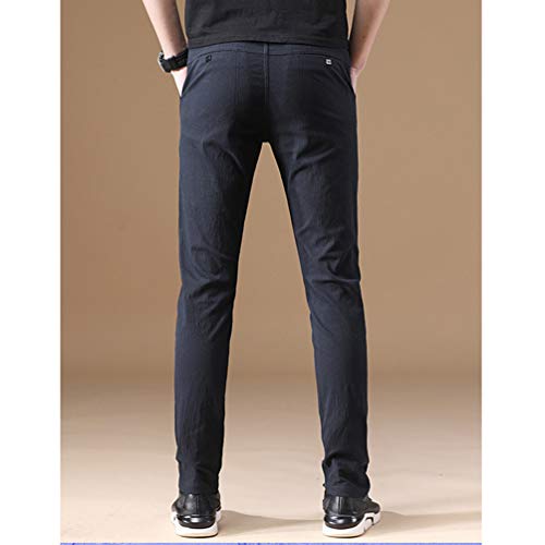 Yujeet Pantalones Casuales de Color Sólido Estilo Entallado para Hombre Pantalones Largos de Fondo Regular (Ordinario#6, 4XL) Yujeet Pantalones Casuales de Color Sólido Estilo Entallado para Hombre Pantalones Largos de Fondo Regular (Ordinario#6, 4XL)