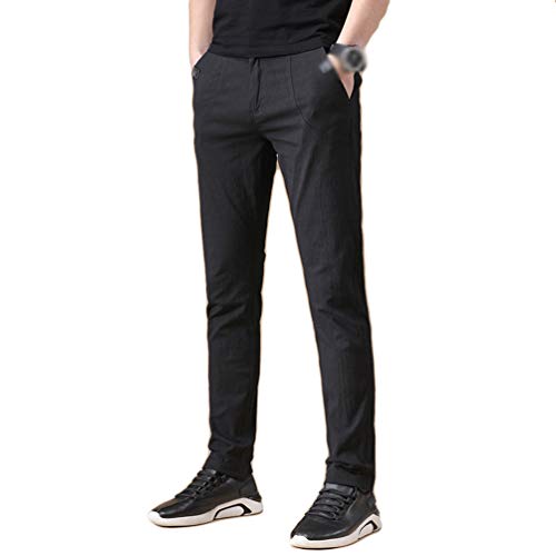 Yujeet Pantalones Casuales de Color Sólido Estilo Entallado para Hombre Pantalones Largos de Fondo Regular (Ordinario#6, 4XL) Yujeet Pantalones Casuales de Color Sólido Estilo Entallado para Hombre Pantalones Largos de Fondo Regular (Ordinario#6, 4XL)