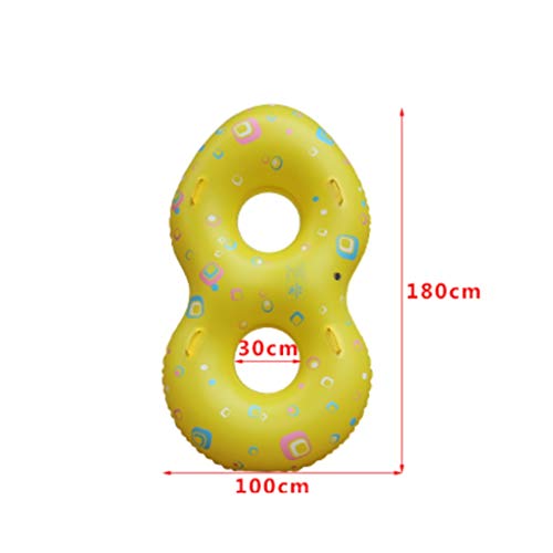 YULAN Niños Adultos Anillo de natación Inflable Pareja Doble Surf Piel Balsa Lifebuoy Material Grueso Surf Artefacto (Size : 100 * 180cm) YULAN Niños Adultos Anillo de natación Inflable Pareja Doble Surf Piel Balsa Lifebuoy Material Grueso Surf Artefacto (Size : 100 * 180cm)