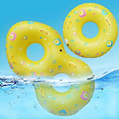 YULAN Niños Adultos Anillo de natación Inflable Pareja Doble Surf Piel Balsa Lifebuoy Material Grueso Surf Artefacto (Size : 100 * 180cm)