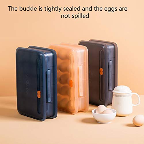 YUMEIGE Caja de almacenamiento de cosméticos Caja de almacenamiento de huevos para refrigerador con choques a prueba de golpes y a prueba de caídas Cocina al aire libre para el hogar Portátil plástico
