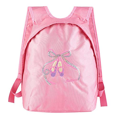 YUMILI Bolso de Ballet - Mochila de Baile de Ballet para niñas Bolso Deportivo de Hombro con Cremallera para niños(Rosado)