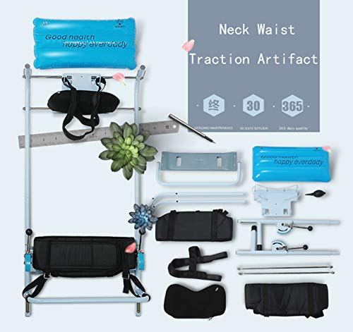 YUMO Cama de tracción Lumbar, Dispositivo de Estiramiento de extensión de Columna Cervical para Uso doméstico, Alivio de la Fatiga Cervical y Lumbar