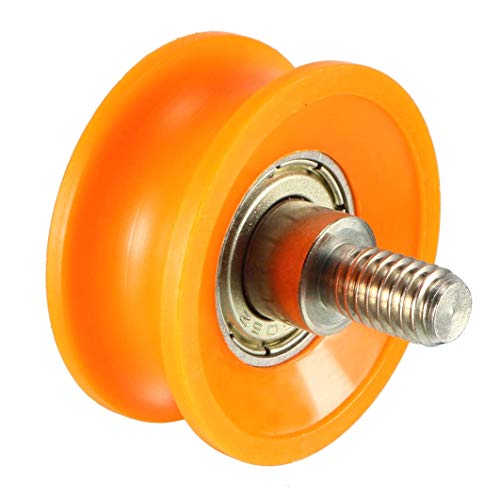 YUNB - Polea de Metal, Barra roscada, rodamiento de Rueda, 2,5 mm de Profundidad, Ranura en V, 6x30x13mm-orange YUNB - Polea de Metal, Barra roscada, rodamiento de Rueda, 2,5 mm de Profundidad, Ranura en V, 6x30x13mm-orange