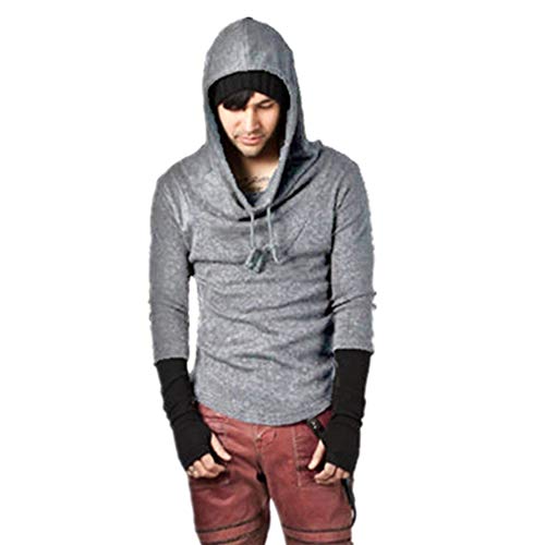 Yunbai El sudor chaleco for los hombres de Europa y Estados Unidos El juego libre tendencia de los deportes Color manoplas con capucha suéter gris ropa del entrenamiento del baloncesto de fitness ropa Yunbai El sudor chaleco for los hombres de Europa y Estados Unidos El juego libre tendencia de los deportes Color manoplas con capucha suéter gris ropa del entrenamiento del baloncesto de fitness ropa