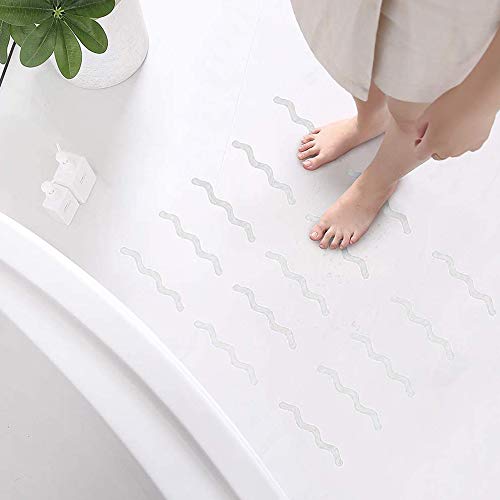 YunBey 24 Piezas Tiras Antideslizantes para Ducha y Bañera Autoadhesivas Antideslizantes Pegatinas para Escaleras, Bañeras, Piscinas, Suelos de Baños YunBey 24 Piezas Tiras Antideslizantes para Ducha y Bañera Autoadhesivas Antideslizantes Pegatinas para Escaleras, Bañeras, Piscinas, Suelos de Baños