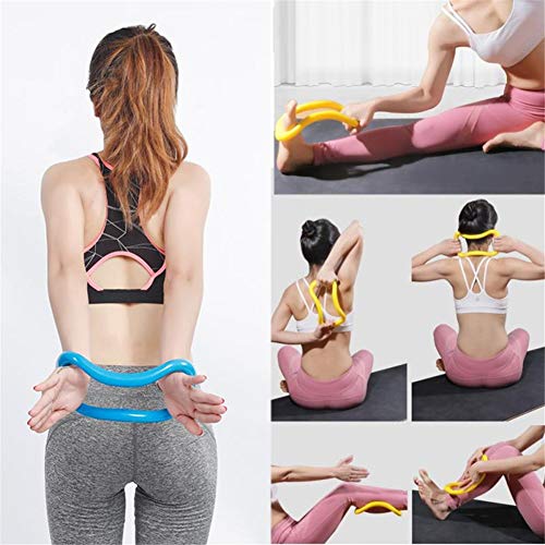 Yunjio Aro Pilates Anillo de Pilates Entrenamiento Anillos Anillo de Pilates círculo mágico Pilates Anillos Fitness círculo mágico Anillo Muslo ejercitador Rosered,1