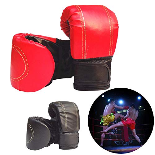 Yunjio Guantes Boxeo Mujer Guantes Kick Boxing Golpe Guantes Sparring Guantes Guante de Boxeo de 10 onzas Guantes de Boxeo tailandés Red,10oz