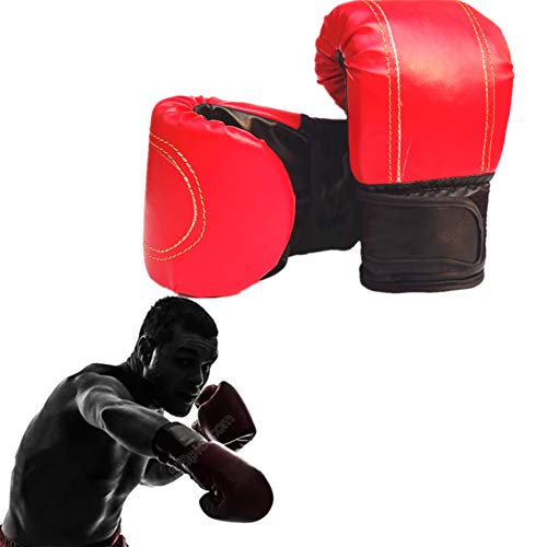 Yunjio Guantes Boxeo Mujer Guantes Kick Boxing Golpe Guantes Sparring Guantes Guante de Boxeo de 10 onzas Guantes de Boxeo tailandés Red,10oz