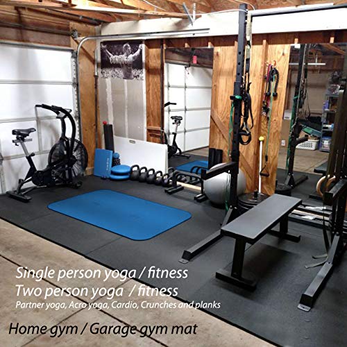 YUREN Colchoneta de Ejercicios Extra Gruesa 15mm 200×130cm NBR Alfombrilla de Entrenamiento Antideslizante y cómoda para Ejercicios de Yoga Pilates estiramientos meditación Piso y Fitness YUREN Colchoneta de Ejercicios Extra Gruesa 15mm 200×130cm NBR Alfombrilla de Entrenamiento Antideslizante y cómoda para Ejercicios de Yoga Pilates estiramientos meditación Piso y Fitness