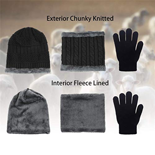 Yutdeng Niños Conjunto de Sombreros de Invierno y Bufanda Guantes Invierno Caliente Gorro de Beanie Cálido Elástico on Forro de Lana Niños Niñas Yutdeng Niños Conjunto de Sombreros de Invierno y Bufanda Guantes Invierno Caliente Gorro de Beanie Cálido Elástico on Forro de Lana Niños Niñas