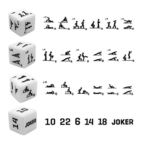 yuwei 4 Unids/Set Fitness Sports 6-Sided Cube Dice Ejercicio Equipo de Entrenamiento de Entrenamiento Juego de Fiesta Juguetes de Entretenimiento