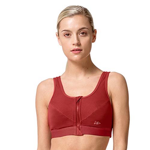 Yvette Sujetador Deportivo de sujeción Fuerte para Mujer, Cierre Frontal sin Aros, Espalda de Corredor sin Relleno para Fitness, Yoga, Jogging Yvette Sujetador Deportivo de sujeción Fuerte para Mujer, Cierre Frontal sin Aros, Espalda de Corredor sin Relleno para Fitness, Yoga, Jogging
