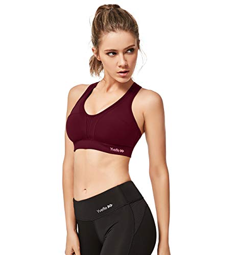 Yvette Sujetador Deportivo Soporte Fuerte Acolchado Espalda Cruzada Pechos Grandes Correr Fitness Yoga Sujetador Yvette Sujetador Deportivo Soporte Fuerte Acolchado Espalda Cruzada Pechos Grandes Correr Fitness Yoga Sujetador