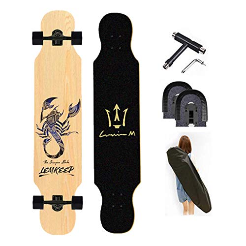 YVX Longboard monopatín Dancing Cruiser 42 x 9,6 Pulgadas monopatín para Adultos y Adolescentes de Cubierta Ancha monopatín Completo de Arce, n. ° 13 YVX Longboard monopatín Dancing Cruiser 42 x 9,6 Pulgadas monopatín para Adultos y Adolescentes de Cubierta Ancha monopatín Completo de Arce, n. ° 13