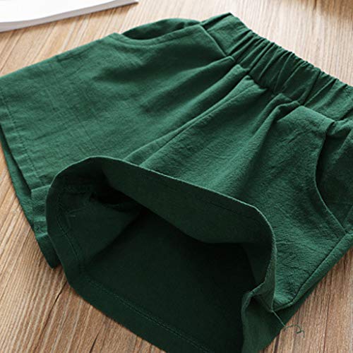 YWLINK 3PC Mezcla De Algodon Ropa De NiñOs Top Camisola Estampado TulipáN Camiseta+Pantalones Cortos De Color SóLido+Banda De Pelo Vestido De Fiesta(Verde,2-3 años/110) YWLINK 3PC Mezcla De Algodon Ropa De NiñOs Top Camisola Estampado TulipáN Camiseta+Pantalones Cortos De Color SóLido+Banda De Pelo Vestido De Fiesta(Verde,2-3 años/110)