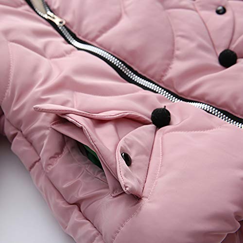 YWLINK Abrigo De AlgodóN NiñA Invierno Abrigo Casual Plus Terciopelo Grueso Chaqueta con Capucha Y Cremallera 12-24 Meses 1-3 AñOs Bebe Unisex Abrigo Diario Regalo De CumpleañOs