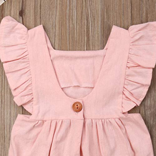 YWLINK Bebe NiñA Verano Sin Mangas Volante Encaje Espalda Abierta Vestido Mezcla De Algodon Moda Casual CóModo Mono Hermanas Ropa Lindo Vestido De Fiesta De Playa Viajes(Rosado,12-18 meses/90) YWLINK Bebe NiñA Verano Sin Mangas Volante Encaje Espalda Abierta Vestido Mezcla De Algodon Moda Casual CóModo Mono Hermanas Ropa Lindo Vestido De Fiesta De Playa Viajes(Rosado,12-18 meses/90)