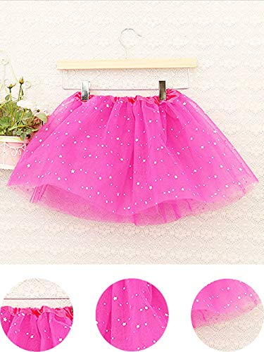 YWLINK Bebé NiñO NiñA Princesa Estrella Lentejuelas Fiesta Baile Ballet Tutú Falda Lindo Disfraz De Danza Navidad/Halloween/Carnaval Regalo De CumpleañOs