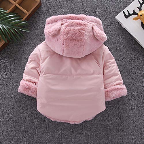 YWLINK Chaqueta con Capucha BebéS NiñOs NiñAs Abrigo De Orejas De Oso Grueso con Capucha Gruesa Abrigo De Oreja Abrigo De AlgodóN CáLido Al Aire Libre Top Casual Fiesta De Navidad Regalo CumpleañOs