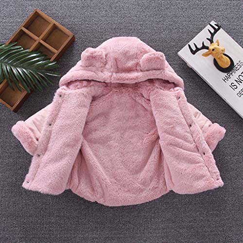 YWLINK Chaqueta con Capucha BebéS NiñOs NiñAs Abrigo De Orejas De Oso Grueso con Capucha Gruesa Abrigo De Oreja Abrigo De AlgodóN CáLido Al Aire Libre Top Casual Fiesta De Navidad Regalo CumpleañOs