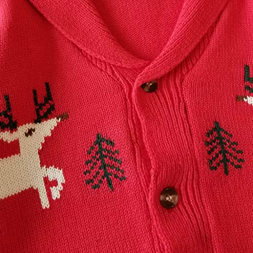 YWLINK Chaqueta De Punto De Navidad Bebé Unisex Chaqueta Abrigada De Ocio Al Aire Libre Alce NavideñO Top De Abrigo con Botones Sudadera Fiesta Bautismo 0-5 AñOs De Edad De NiñO YWLINK Chaqueta De Punto De Navidad Bebé Unisex Chaqueta Abrigada De Ocio Al Aire Libre Alce NavideñO Top De Abrigo con Botones Sudadera Fiesta Bautismo 0-5 AñOs De Edad De NiñO