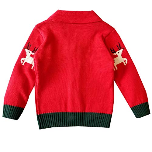 YWLINK Chaqueta De Punto De Navidad Bebé Unisex Chaqueta Abrigada De Ocio Al Aire Libre Alce NavideñO Top De Abrigo con Botones Sudadera Fiesta Bautismo 0-5 AñOs De Edad De NiñO YWLINK Chaqueta De Punto De Navidad Bebé Unisex Chaqueta Abrigada De Ocio Al Aire Libre Alce NavideñO Top De Abrigo con Botones Sudadera Fiesta Bautismo 0-5 AñOs De Edad De NiñO