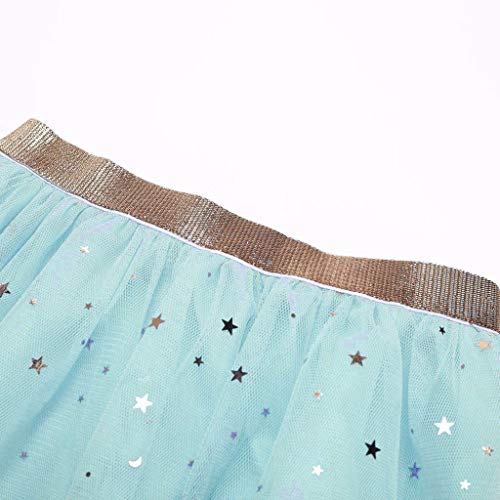 YWLINK Falda De Baile NiñA Moda Bebé NiñOs NiñAs Princesa Estrellas Lentejuelas Fiesta Baile Ballet Tutú Faldas Navidad/Halloween/Carnaval Ropa De Rendimiento Grupal NiñA De 2-7 AñOs