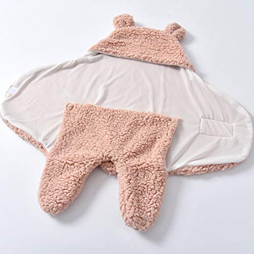 YWLINK Manta ReciéN Nacida Suave Felpa Caricatura Lana Artificial Abrazo Saco De Dormir Lindo Cobija Ropa De Bebe Regalo De Bebé ReciéN Nacido 0-12 Meses(Caqui,0-12 Meses)