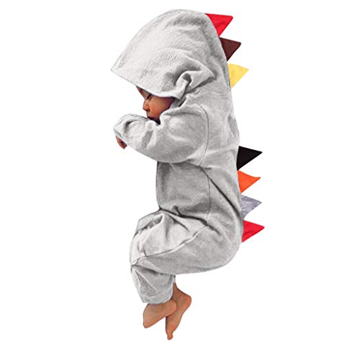 YWLINK Monos para Unisex Bebé ReciéN Nacido NiñOs NiñAs Dinosaurio con Capucha Mameluco Mono Trajes Conjunto Ropa Bebé De 3-24 Meses Ropa Abrigada De OtoñO E Invierno Pijamas