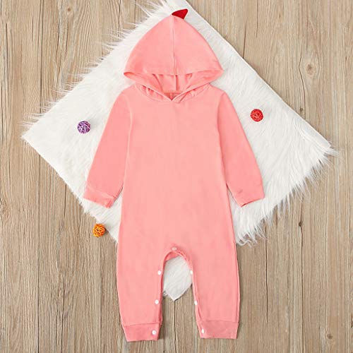 YWLINK Monos para Unisex Bebé ReciéN Nacido NiñOs NiñAs Dinosaurio con Capucha Mameluco Mono Trajes Conjunto Ropa Bebé De 3-24 Meses Ropa Abrigada De OtoñO E Invierno Pijamas