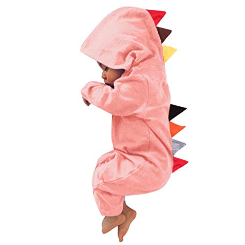 YWLINK Monos para Unisex Bebé ReciéN Nacido NiñOs NiñAs Dinosaurio con Capucha Mameluco Mono Trajes Conjunto Ropa Bebé De 3-24 Meses Ropa Abrigada De OtoñO E Invierno Pijamas