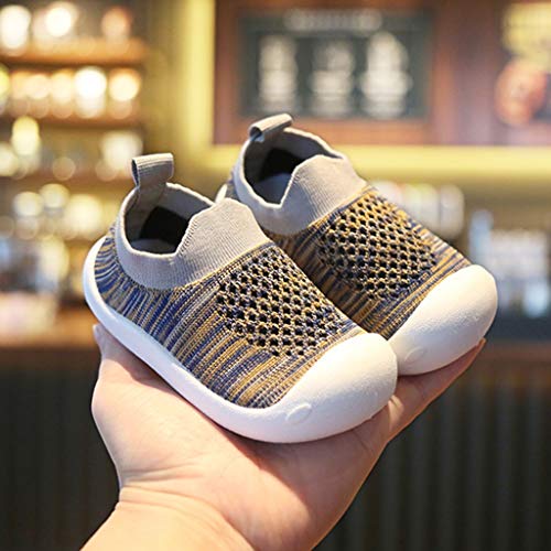 YWLINK NiñOs NiñAs Rayas Malla Deporte Zapatillas Deportivas Calzado Informal Transpirable Antideslizante Comodidad Inferior Suave Fiesta De CumpleañOs Zapatos De Primer Paso Regalo(Gris,15EU) YWLINK NiñOs NiñAs Rayas Malla Deporte Zapatillas Deportivas Calzado Informal Transpirable Antideslizante Comodidad Inferior Suave Fiesta De CumpleañOs Zapatos De Primer Paso Regalo(Gris,15EU)